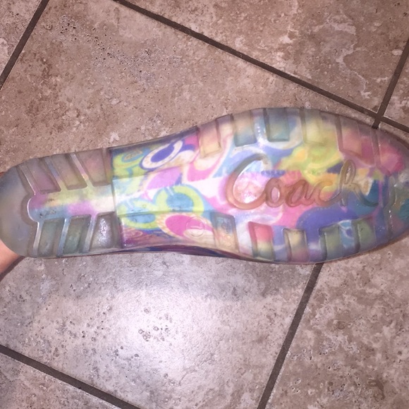 COACH: Good as new multi-colored rain boots! - Picture 2 of 2
